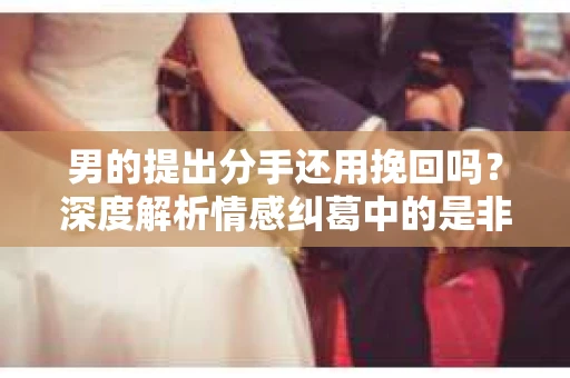 男的提出分手还用挽回吗？深度解析情感纠葛中的是非曲直
