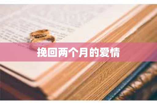 挽回两个月的爱情