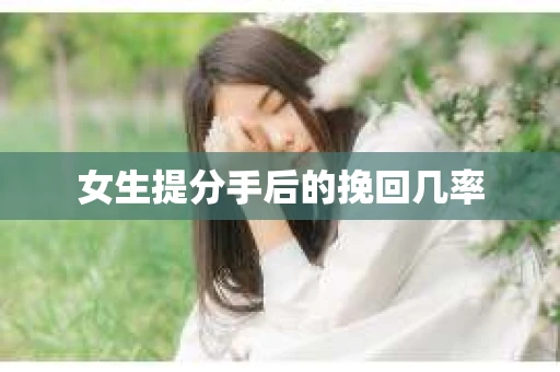 女生提分手后的挽回几率