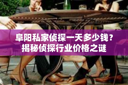 阜阳私家侦探一天多少钱？揭秘侦探行业价格之谜