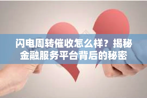 闪电周转催收怎么样？揭秘金融服务平台背后的秘密