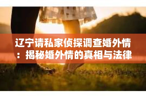 辽宁请私家侦探调查婚外情：揭秘婚外情的真相与法律应对