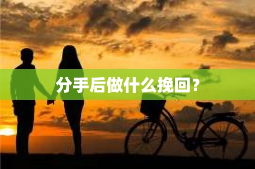 分手后做什么挽回？