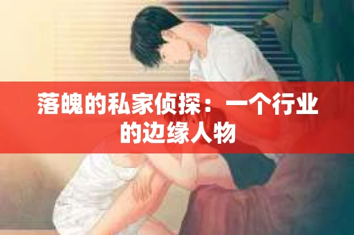 落魄的私家侦探：一个行业的边缘人物