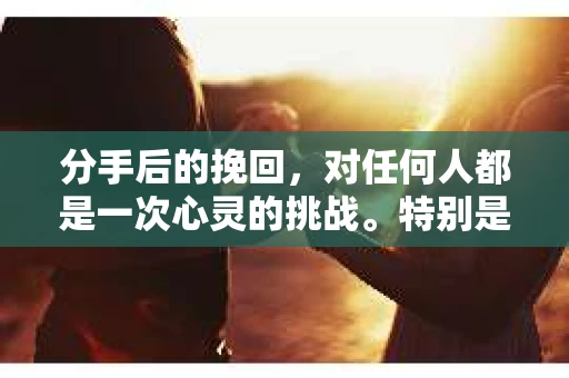 分手后的挽回，对任何人都是一次心灵的挑战。特别是对于曾经深爱过的人，如何重新挽回成功男人的心，成为了一个让人纠结的话题。本文将为你揭秘挽回成功男人的秘诀，助你重拾爱情