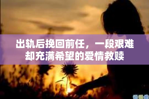 出轨后挽回前任，一段艰难却充满希望的爱情救赎